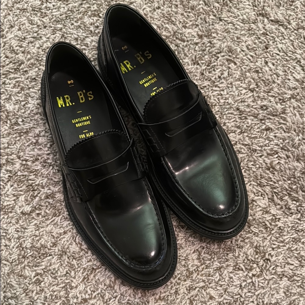 G.H. Bass & Co. Black Leather Loafers